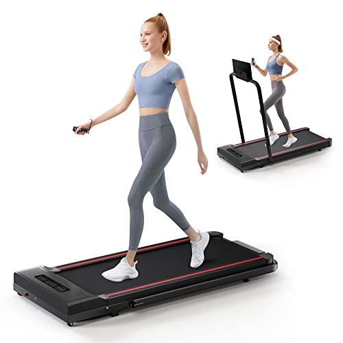 Sperax Treadmill-Under Desk Treadmill-Walking Pad-2 in 1 Folding Treadmill-2.5HP Treadmill-Black