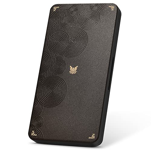 FUNLAB Switch Game Case Compatible with Nintendo Switch Games & Micro SD Cards, Switch Game Holder Cartridge Case with 24 Game Card Storage for Zelda Fans - Brown Black