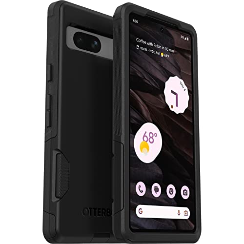 OtterBox Google Pixel 7A Commuter Series Case - BLACK, Slim & Tough, Pocket-Friendly, with Port Protection