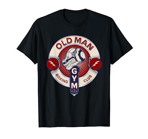 Funny MMA Old Man Boxing Club Combat Sports Apparel T-Shirt