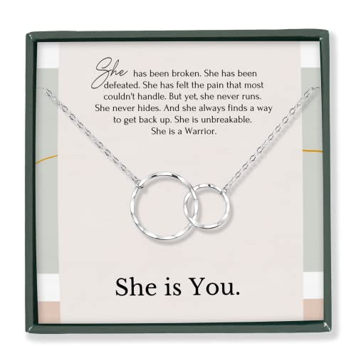 HOPE LOVE SHINE Infertility IVF cancer survivor encouragement gift necklace for her