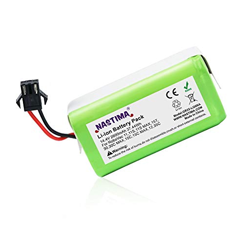 NASTIMA 14.4V 2600mAh Replacement Battery Compatible with Tesvor X500, Eufy Robovac 11 11S MAX 15C MAX 20C 30C MAX G10 G20 G30 and Ecovacs N79 N79S