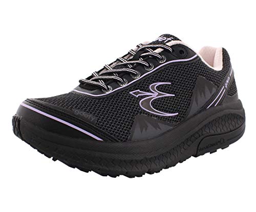 Gravity Defyer Pain Relief Women's G-Defy Mighty Walk Athletic Shoes 6 M US - Women's Walking Shoes for Knee Pain Black, Purple