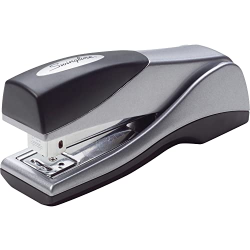 Swingline Stapler, 25 Sheet Capacity, Optima Grip, Jam Free, Compact, Ergonomic Cushion Grip, Metal, Silver (S7087816B)