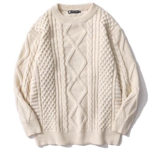 Vamtac Cable Knit Sweater Women Oversized Long Sleeve Loose Casual Pullover Sweater