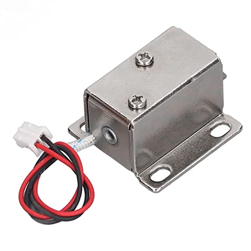 2A DC Micro Electromagnetic Lock, Electromagnetic Solenoid Lock Cabinet Door Drawer Electric Release Assembly Safety Lock for Electirc Lock Cabinet Door Lock (DC12V)