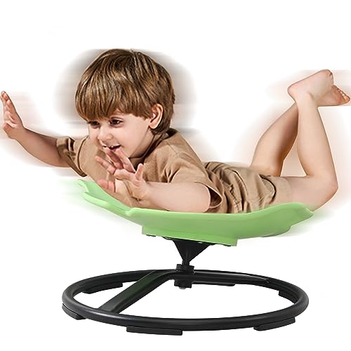 Kids Swivel Chair, Sensory Toy Chair for Kids, Spinning Chair Wobble Chair Kids Balance Toys & Games Balance Physical Therapy Equipment, Autism Adhd Chairs Indoor Outdoor Play Equipment Green