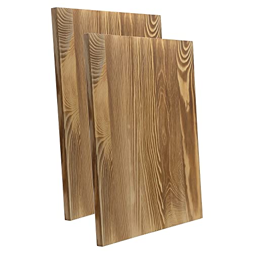 Darware Blank Wood Plaques (2-Pack, Stained Finish); Rectangular Wooden Signs for DIY, Crafts 12x16 Inch