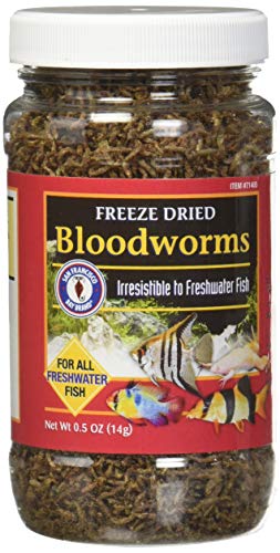 San Francisco Bay Brand/Sally's Freeze Dried Bloodworms - 0.5 oz.
