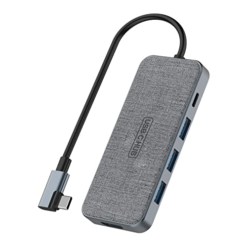 USB C Hub, ZSIMC 7-in-1 Docking Station Multiport Adapter with 4K HDMI, 100W Power Delivery, 3 USB 3.0 Ports, SD/TF Card Reader for MacBook Pro/Air, iPad Pro/Mini 6, Surface and More Type C Laptops