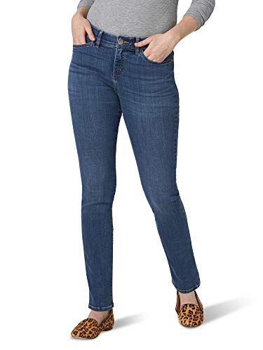 Lee Women's Ultra Lux Comfort with Flex Motion Straight Leg Jean Seattle 14