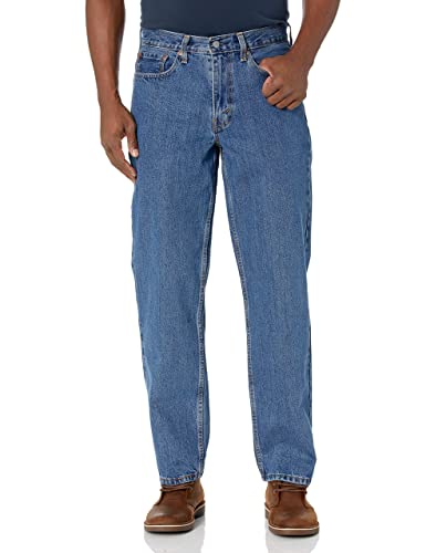 Levi's Men's 550 Relaxed Fit Jeans (Also Available in Big & Tall), Medium Stonewash, 36W x 32L