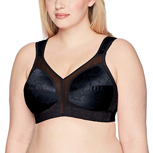 Playtex Women's 18 Hour Ultimate Shoulder Comfort Wireless Bra US4693, Black, 40B