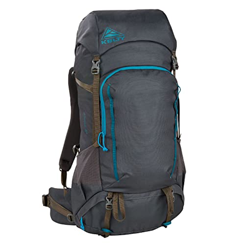 Kelty Asher Day Hiking Pack, 18-85 Liter Capacity, Hiking, Backpacking, Travel Pack, Internal Frame 2023 Model (55L Beluga)
