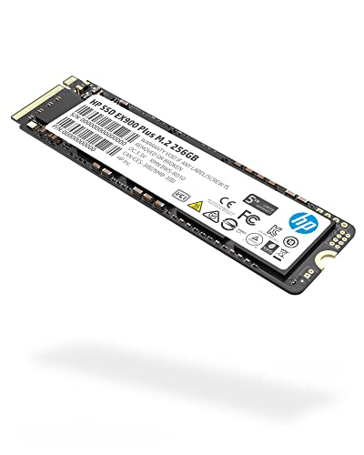 HP EX900 Plus 256GB NVMe PCIe M.2 Interface SSD, GEN 3 x 4, 8 Gb/s, 3D NAND PC Internal Solid State Hard Drive Up to 2000 MB/s - 35M32AA#ABA