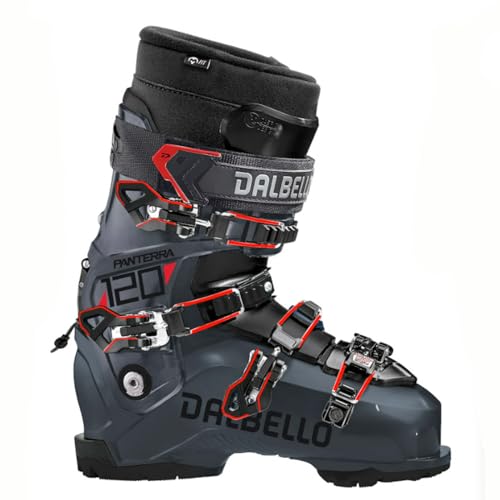 DALBELLO Men's Panterra 120 Ski Boots 2024, Anthracite/Anthracite, 29.5