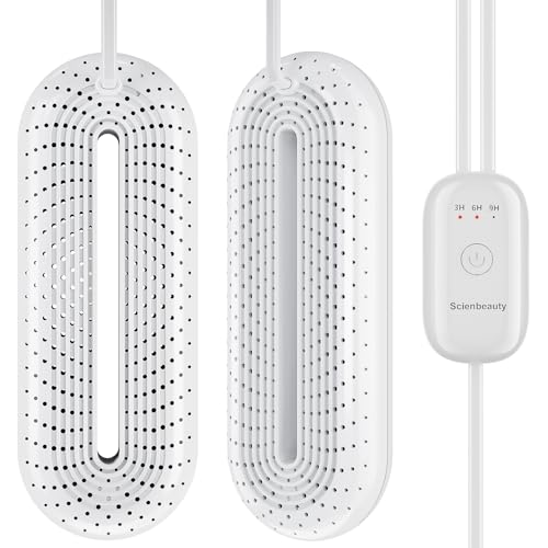 Scienbeauty Boot Dryer Shoe Dryer, Portable Footwear Dryers Machine with 3 Timer Modes for Rainy Seasons Winter Travel, Folding Boot Warmer Fireproof Drying for Shoes, Gloves, Socks, Ski Boots US Plug