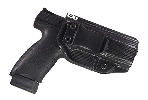 Fierce Defender IWB Kydex Holster CZ P10c The Winter Warrior Series - Made in USA- (Carbon Fiber)