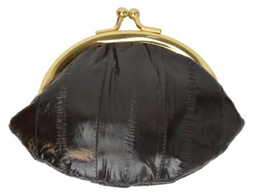 Marshal Genuine Eelskin Soft Leather Small Change Purse Organizer