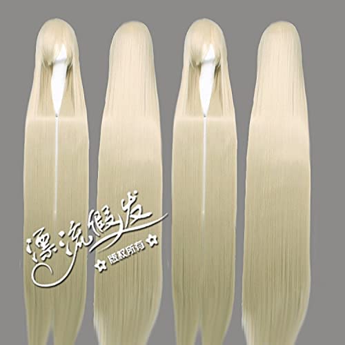 BledD Chobits Chii 150Cm Long Straight Cosplay Wigs For Women Girls Costume Party Anime Wig Synthetic Hair Beige Thick Chobits