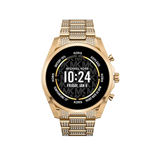 Michael Kors Men's or Women's Gen 6 44mm Touchscreen Smart Watch with Alexa Built-In, Fitness Tracker, Sleep Tracker, GPS, Music Control, Smartphone Notifications (Model: MKT5136V)