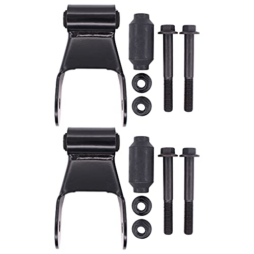NewYall Pack of 2 Rear Left or Right Rearward Leaf Spring Shackle Bracket Kit
