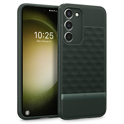 Caseology Parallax Designed for Samsung Galaxy S23 Case 5G (2023) [Military Grade Drop Tested] - Midnight Green