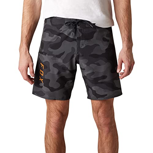 Fox Racing Men's Standard Overhead Stretch Boardshort 18', Black CAMO, 32