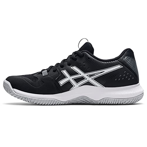 ASICS Women's Gel-Tactic Indoor Sport Shoes, 8, Black/White
