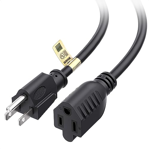 [UL Listed] Cable Matters 16 AWG Heavy Duty 13A Power Extension Cord 20 ft, (Power Cord Extension / 3 Prong Extension Cords, NEMA 5-15P to NEMA 5-15R)