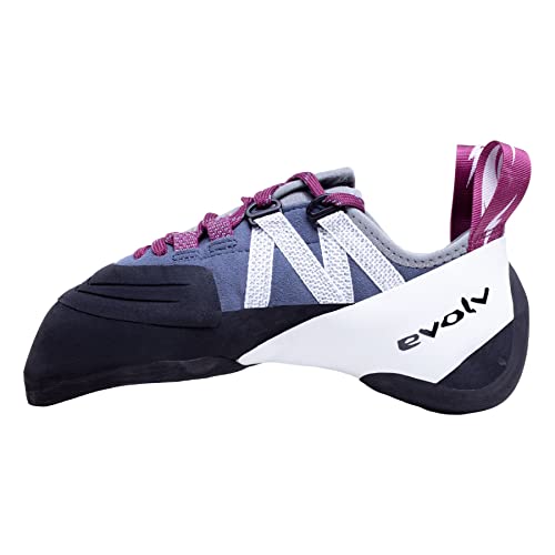 EVOLV Shaman Lace LV Climbing Shoes - Beet Red/Slate 9