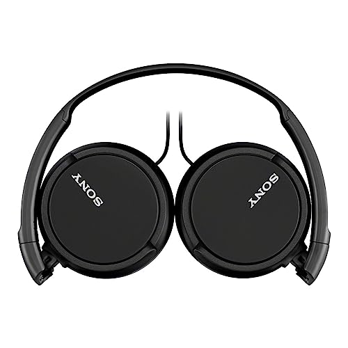 Sony ZX Series Wired On-Ear Headphones with Mic, Black MDR-ZX110AP