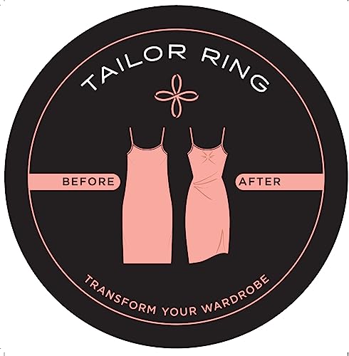 Tailor Ring - Invisible Clothing Accessory to Cinch Shirt, Dress, Skirt, Scarf for a custom tailored fit. Set includes 8 rings-4 sizes. Cinch Clip, Shirt Clips, Dress Clips,Scarf Ring, Crop Tuck