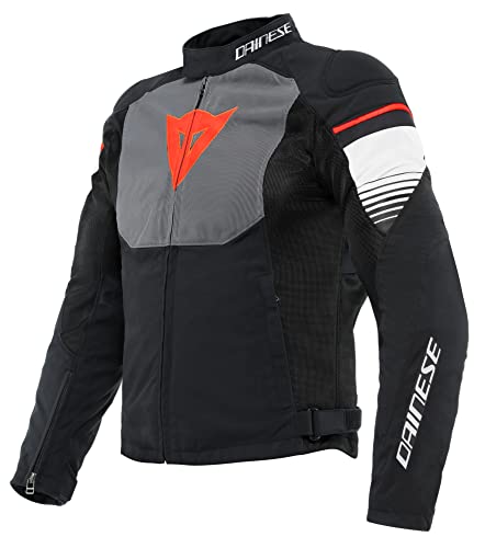Dainese Air Fast Mens Textile Motorcycle Jacket Black/Gray/White 54 EUR