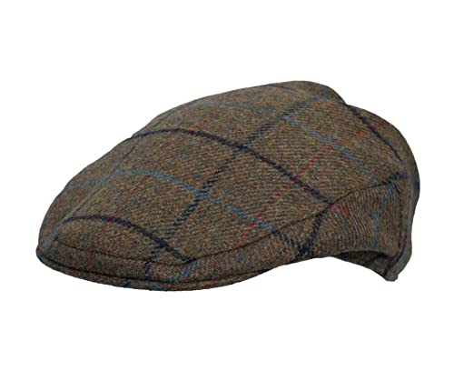 Walker and Hawkes - Abraham Moon Tweed Alfred Flat Cap - Castleton Green - Medium (58cm)