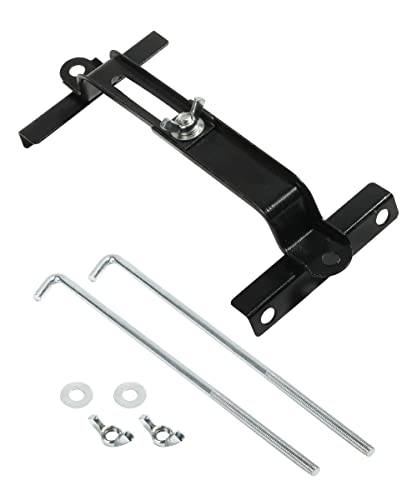 ESEWALAS Adjustable Battery Hold Down,Battery Tie Down Kit,Universal Battery Crossbar with J Bolt Battery Hold Down Bracket,Stainless Steel J Bolt Sets Car Battery Holder,Battery Tie Down Holder