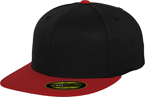 Flexfit Baseball, blk/red, Small-Medium