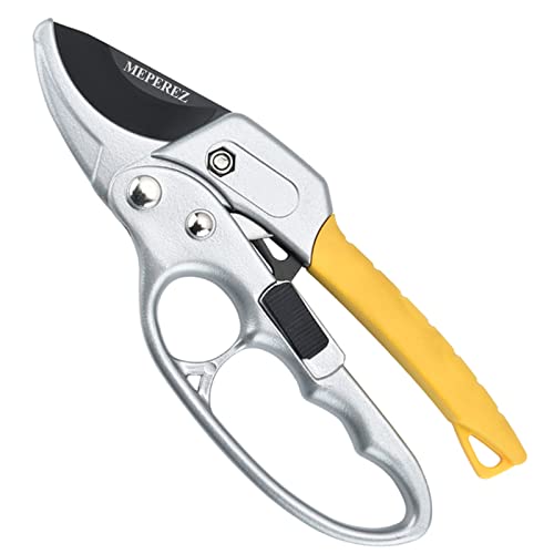 MEPEREZ premium garden clippers, work 3 times easier, arthritis weak hand snips