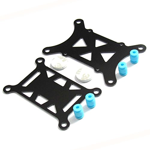 JFtech Flight Controller Shock Absorber RC Glass Fiber Anti-Vibration Damping Plate Set for APM 2.6/2.8/2.5 Pixhawk PX4 KK MWC