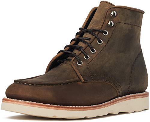 Thursday Boot Company Men's Diplomat Moc Toe Leather Boot, Burnt Copper, 11