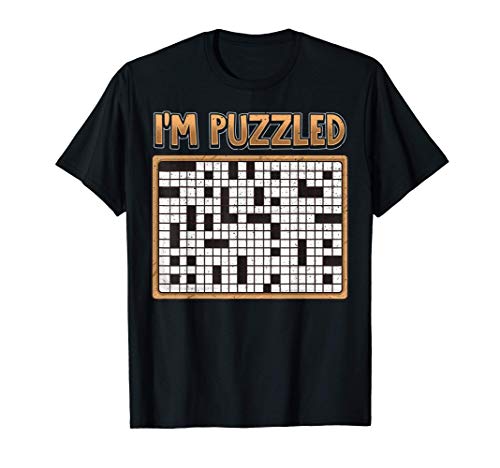 Funny Crossword Puzzle I'm Puzzled Love Crossword Puzzle T-Shirt