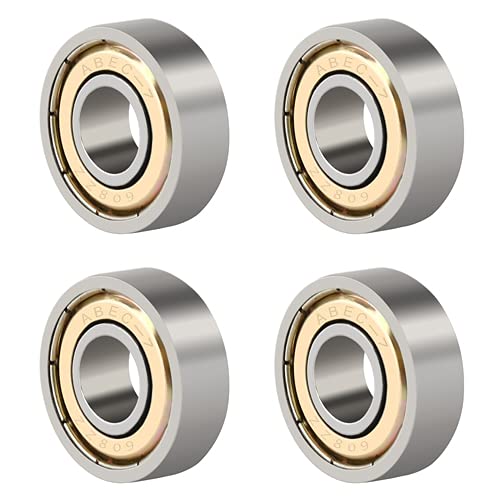 608 ZZ Ball Bearings, Skate Bearings Double Shielded Miniature Ball Bearings for Skateboards, Inline Skates, Scooters ABEC 7 Bearing (8mm x 22mm x 7mm) 4PCS