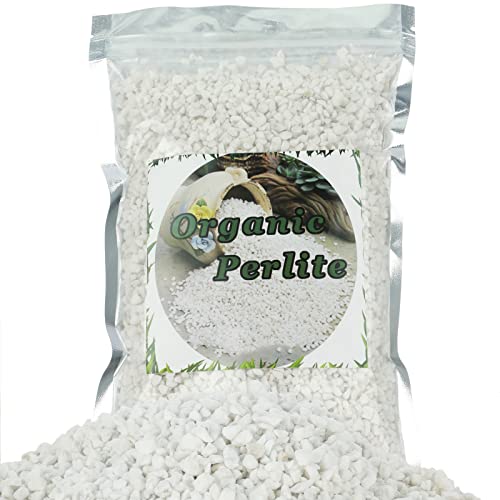 Organic Perlite for Plants, Soil Amendment for Enhanced Drainage and Growth, Ideal for Potting Mixes (1 Quart)