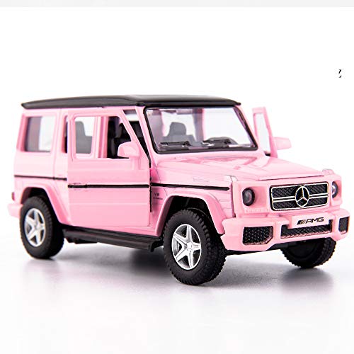 TGRCM-CZ 1/36 Scale Benz G63 Casting Car Model, Zinc Alloy Toy Car for Kids, Pull Back Vehicles Toy Car for Toddlers Kids Boys Girls Gift (Pink)