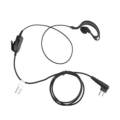 JEUYOEDE G Shape cp185 Single Wire Headset Surveillance Earpiece Mic Compatible with Motorola Two Way Radio RMM2050 RMU2080 XU2600 CLS1410 CP200 GP300