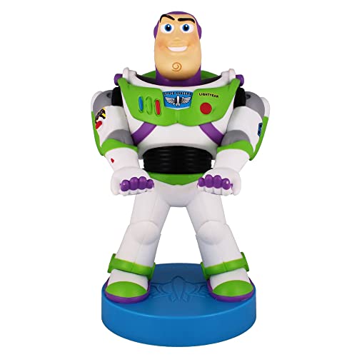 Exquisite Gaming Cable Guy: Pixar Buzz Lightyear Phone Stand & Controller Holder - Disney Officially Licenced Figure
