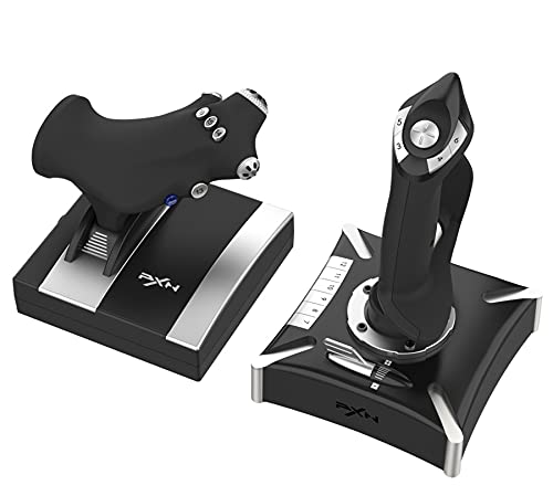 PXN-2119Pro Flight simulator controls PS4 flight simulator controls with Vibration Flight Simulator Stick for PS4/Windows XP/VISTA/7/8/10（NOT Support ios Mac Systems/PS5）