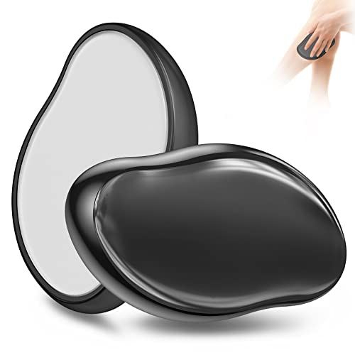 Crystal Hair Eraser Epilator Painless Hair Removal Exfoliation Tool for Women Men for Arms Legs Back Chest Magic Hair Eraser Crystal Hair Remover Razorless Shave Hair Removal Black