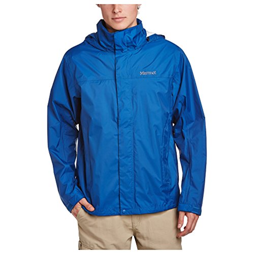 MARMOT Men’s PreCip Jacket | Lightweight, Waterproof, Blue Sapphire, Small