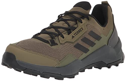 adidas Men's Terrex AX4 Hiking Sneaker, Focus Olive/Black/Grey, 11